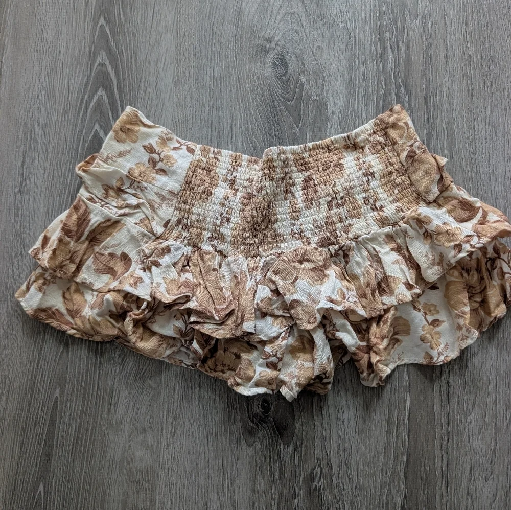 Free People Days Gone By Ruffled Shorts